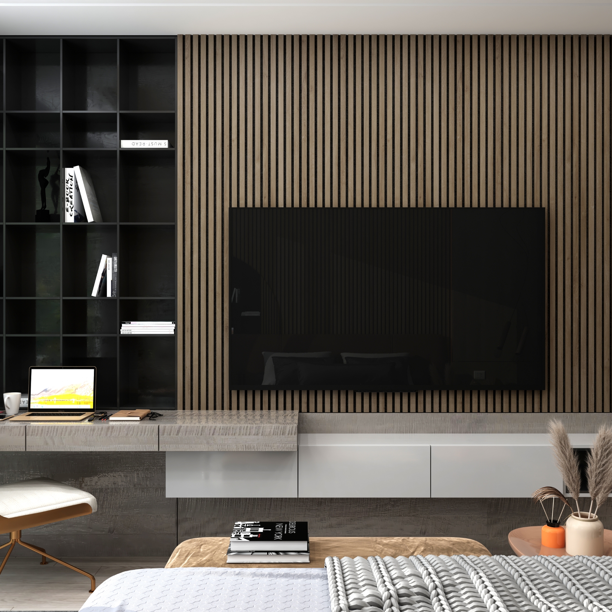 DECNO | 6 Decorative Ideas of Wood Slat Acoustic Panels