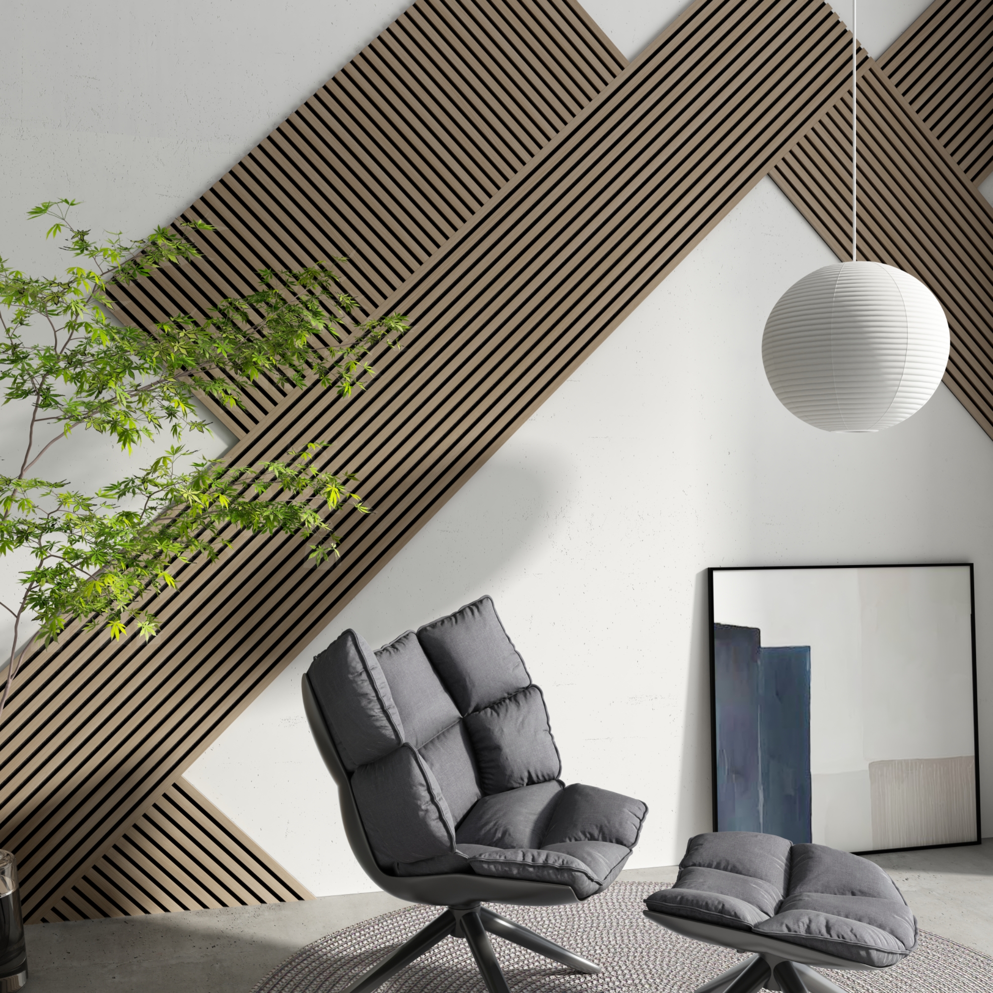 DECNO | 6 Decorative Ideas of Wood Slat Acoustic Panels